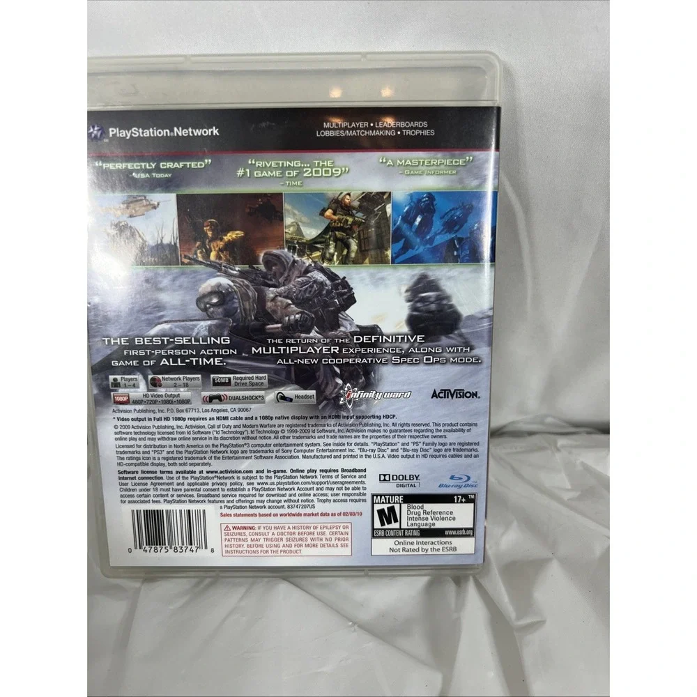 Call of Duty: Modern Warfare 2‎ For PlayStation 3 PS3 - Fast Shipping